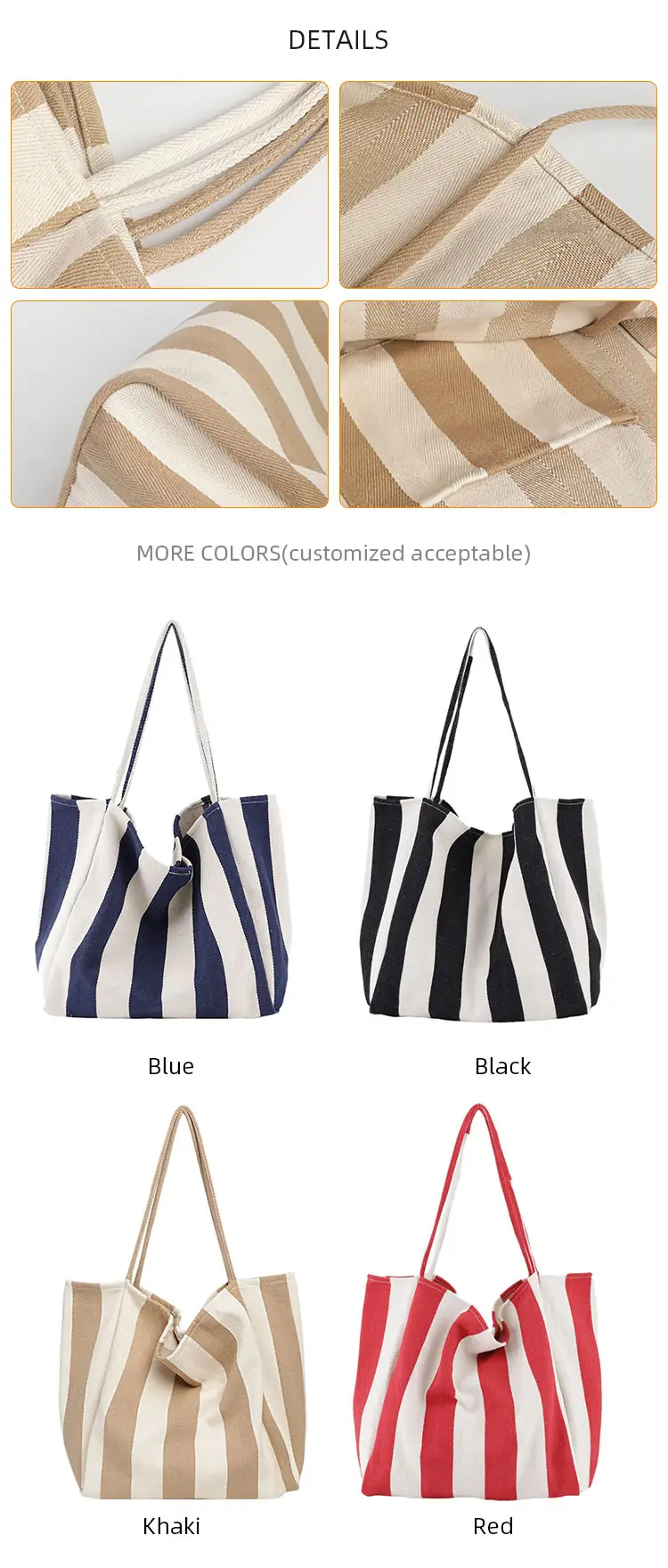Stylish canvas tote bag everyday storage capacity for essentials Stylish canvas tote bag everyday storage capacity for essentials